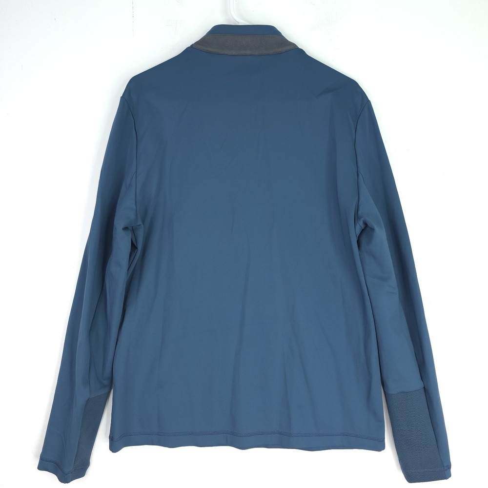 Greyson Men's Medium Blue Sequoia 1/4 Zip Pullover Golf Course Logo Stretch - Picture 9 of 12